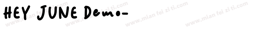 HEY JUNE Demo字体转换